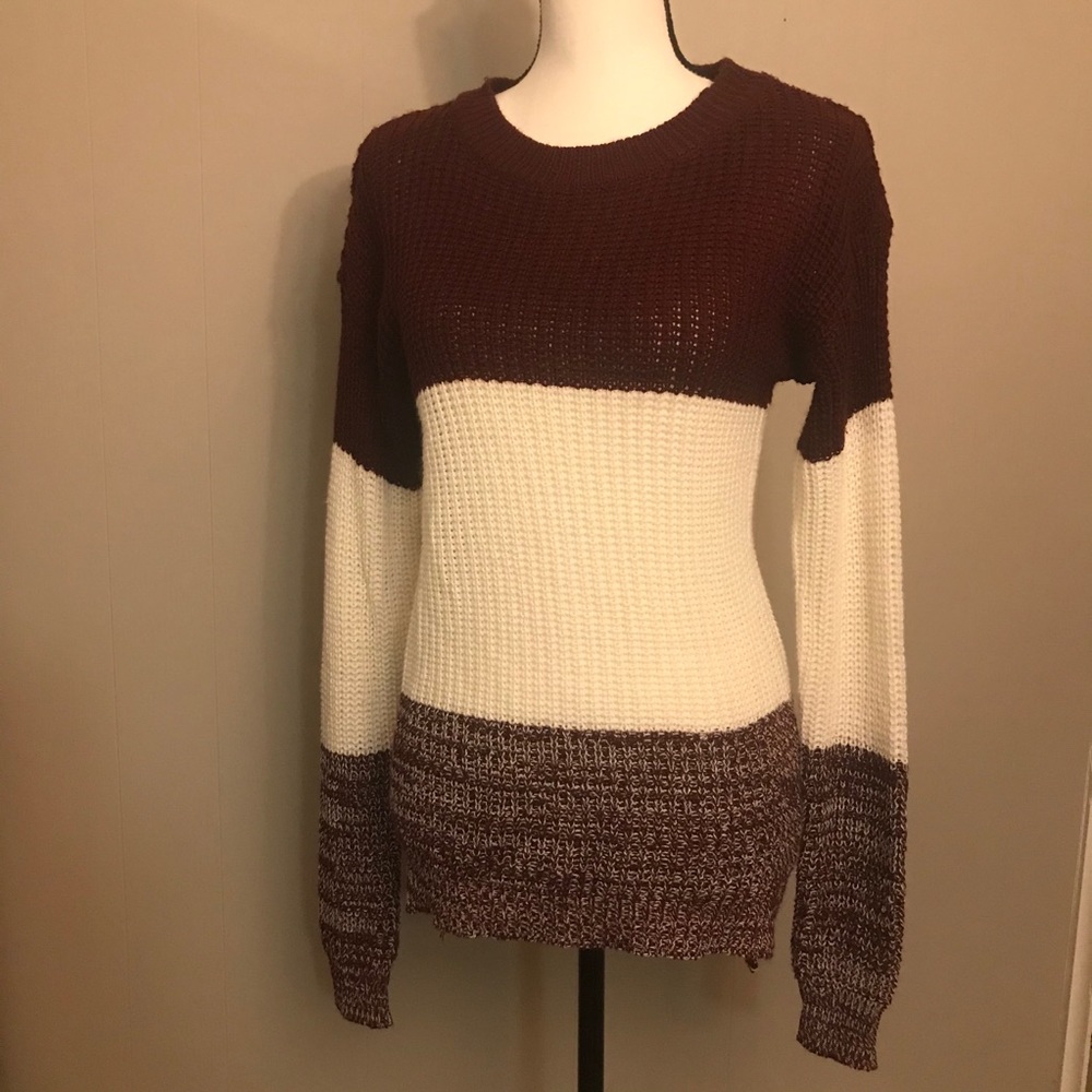 Color Block Sweater - EUC - Medium